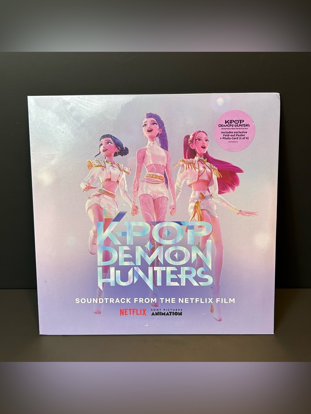 K-Pop Demon Hunters LP Vinyl Soundtrack Netflix 2025 PG SEALED Poster Photo Card